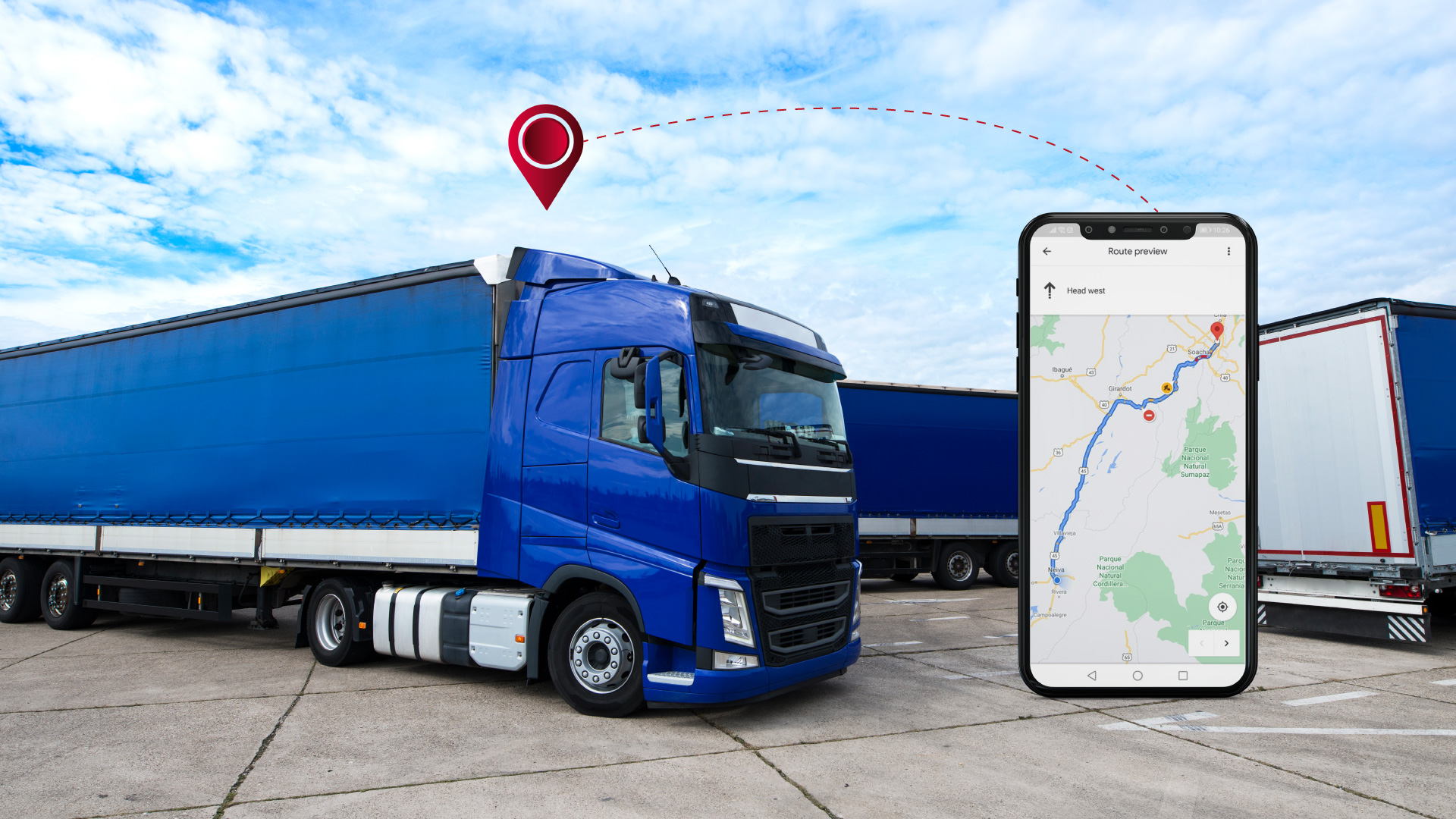 Rastreo y monitoreo satelital de camión